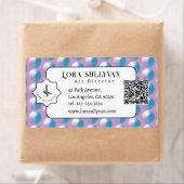 Vibrant gradient circles Geometric Modern Blue. (Insitu)