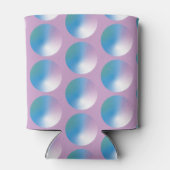 Vibrant gradient circles Geometric Modern Blue. Dosenkühler (Rückseite)