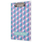 Vibrant gradient circles Geometric Modern Blue. Klemmbrett (Links)