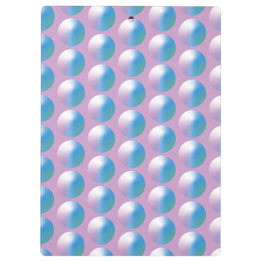 Vibrant gradient circles Geometric Modern Blue. Klemmbrett (Rückseite)