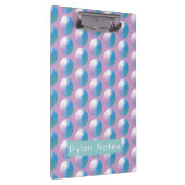 Vibrant gradient circles Geometric Modern Blue. Klemmbrett (Rechts)