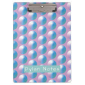 Vibrant gradient circles Geometric Modern Blue. Klemmbrett (Vorderseite)