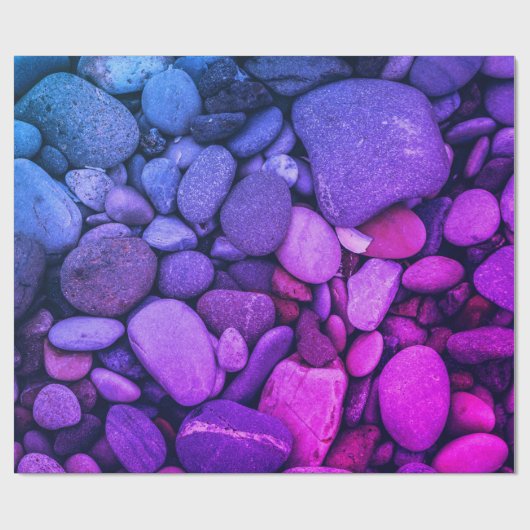 Vibrant Gradient Stones Photography Geschenkpapier (Flach)