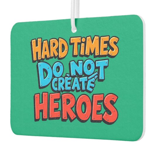 Vibrant Gradient Typographical Create Heroes Autolufterfrischer (Links)