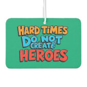 Vibrant Gradient Typographical Create Heroes Autolufterfrischer (Vorderseite)