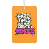 Vibrant Gradient Typographical Create Heroes Autolufterfrischer (Vorderseite)