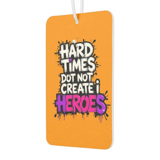 Vibrant Gradient Typographical Create Heroes Autolufterfrischer (Links)