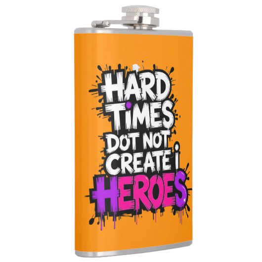 Vibrant Gradient Typographical Create Heroes Flachmann (Rechts)