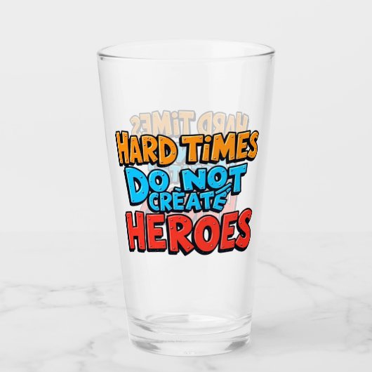 Vibrant Gradient Typographical Create Heroes Glas (Vorderseite)