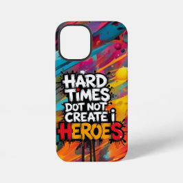 Vibrant Gradient Typographical Create Heroes iPhone 12 Mini Hülle
