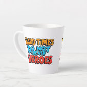 Vibrant Gradient Typographical Create Heroes Milchtasse (Linke Ecke)