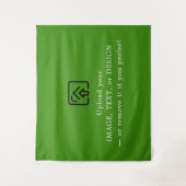 Vibrant Green Christmas Tapestry for Festive Walls Wandteppich (Vorderseite)