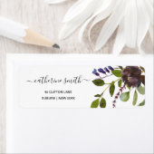 VIBRANT GREEN FLORAL FOLIAGE WATERCOLOR ADRESSE (Insitu)