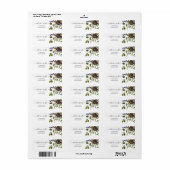 VIBRANT GREEN FLORAL FOLIAGE WATERCOLOR ADRESSE (Vorne)