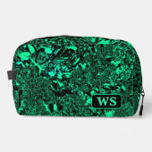 Vibrant Green Monogram Toiletry Bag Waschbeutel (Vorderseite)