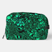 Vibrant Green Monogram Toiletry Bag Waschbeutel (Rückseite)