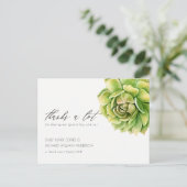 VIBRANT GREEN WATERCOLOR ERFOLGREICH DANKE POSTKARTE (Stehend Vorderseite)