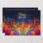 Vibrant Happy Diwali (Vorne/Hinten)