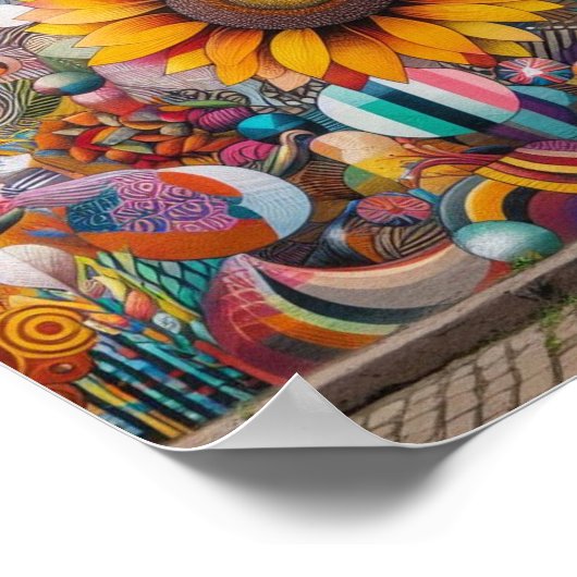 "Vibrant Harmony" Poster (Ecke)