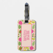 Vibrant Hawaiian Hula Dancer Travel Monogram Gepäckanhänger (Rückseite vertikal)