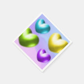 Vibrant Hearts Napkins Serviette (Ecke)