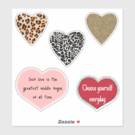 Vibrant hearts romance wallpaper aufkleber