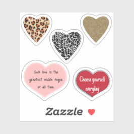 Vibrant hearts romance wallpaper aufkleber