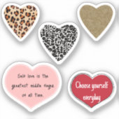 Vibrant hearts romance wallpaper aufkleber (Vorderseite)