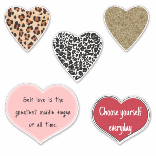 Vibrant hearts romance wallpaper aufkleber (Vorderseite)