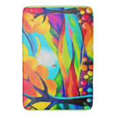 Vibrant Hillside Harmony Painting Badematte (Vorderseite Vertikal)