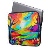 Vibrant Hillside Harmony Painting Laptopschutzhülle (Vorderseite Links)