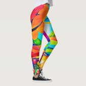 Vibrant Hillside Harmony Painting Leggings (Rechts)