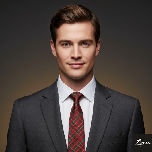 Vibrant Holiday Tartan Krawatte