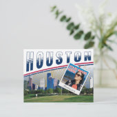 Vibrant Houston Texas Foto Collage Postkarte (Stehend Vorderseite)