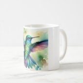 Vibrant Hummingbird 240824AREF124 - Watercolor Kaffeetasse (VorderseiteRechts)