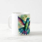 Vibrant Hummingbird 240824AREF124 - Watercolor Kaffeetasse (Vorderseite Links)