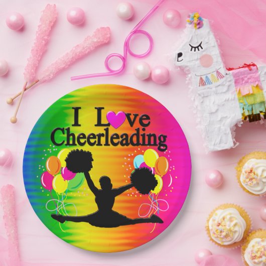 VIBRANT I LIEBE CHEERLEADING PAPIER TELLER (Party)