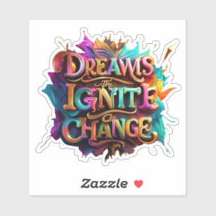 "Vibrant Imagination" Aufkleber