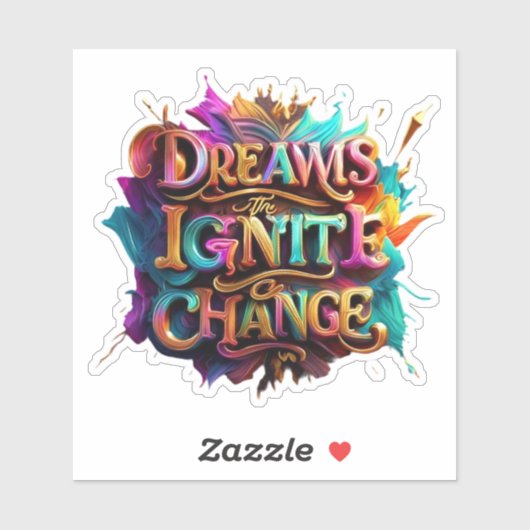 "Vibrant Imagination" Aufkleber (Blatt)