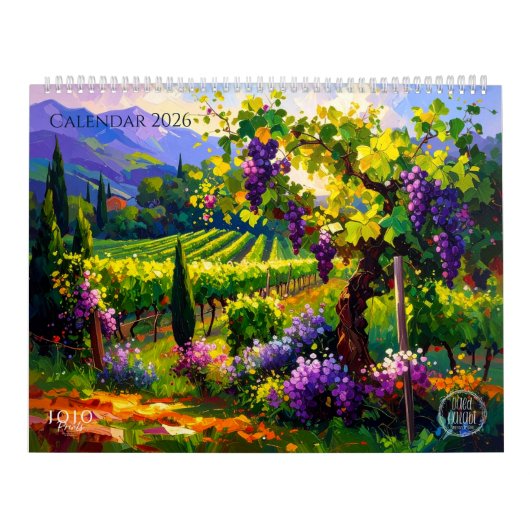 Vibrant Impasto Art Calendar 2026 Kalender (Titelbild)