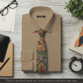 Vibrant Impressionist Garden Necktie Krawatte