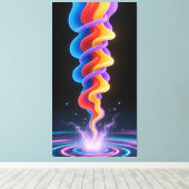 Vibrant ink pulses vibrate leinwanddruck (Insitu (Holzboden))