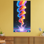 Vibrant ink pulses vibrate leinwanddruck (Insitu (Wohnzimmer))