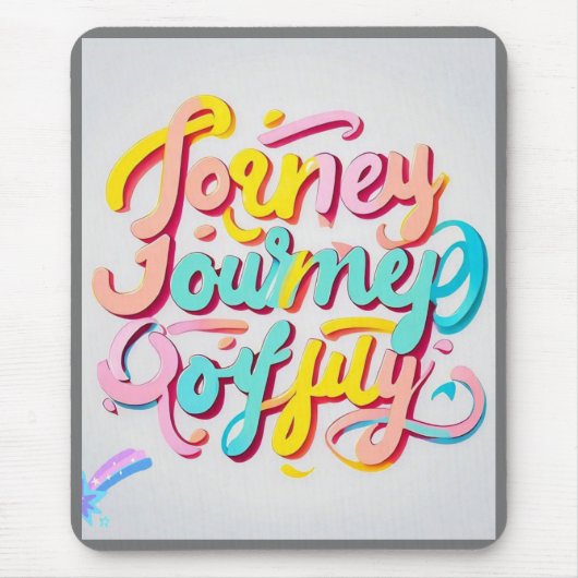 "Vibrant Journey Design" Mousepad (Vorne)
