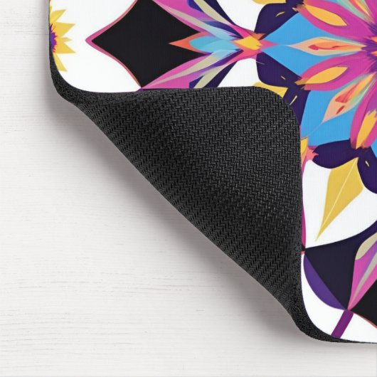 Vibrant Kaleidoscope Mandala Pattern Mousepad (Ecke)
