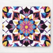 Vibrant Kaleidoscope Mandala Pattern Mousepad (Vorne)