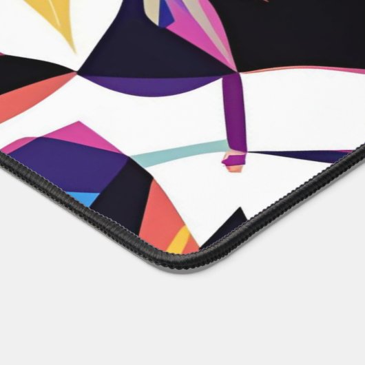 Vibrant Kaleidoscope Mandala Pattern Schreibtischunterlage (Ecke)