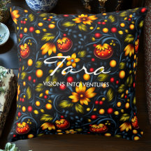 Vibrant Khokhloma Inspiriert Blumendekoration