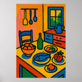 Vibrant Kitchen Still Life Poster (Vorne)