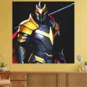 Vibrant Knight Canvas Print Triptych Leinwanddruck (Insitu (Wohnzimmer))